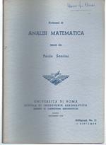 Richiami di analisi matematica
