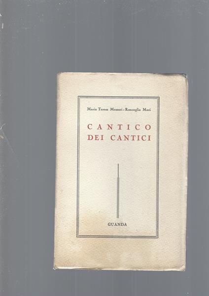 Cantico Dei Cantici - copertina