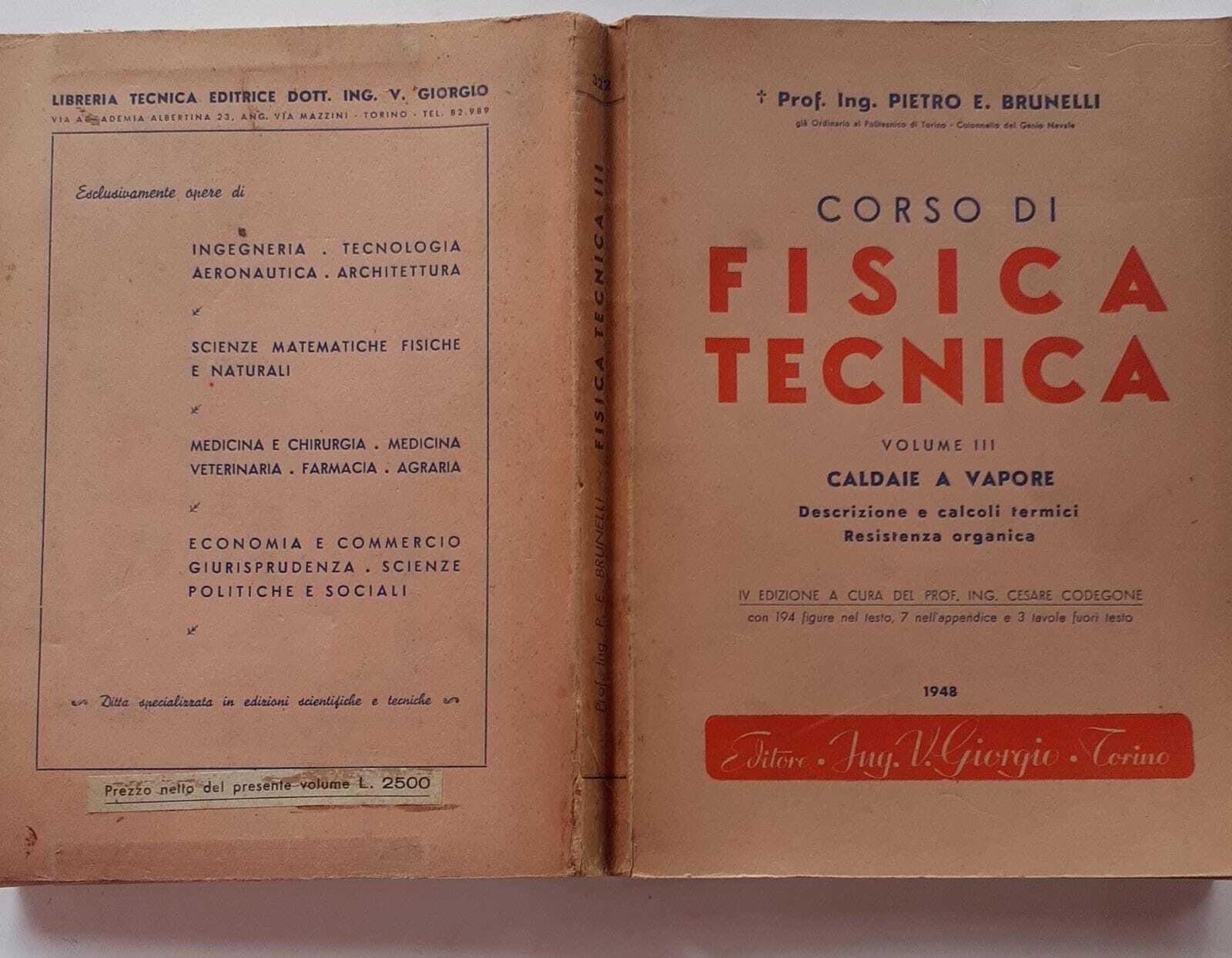 Corso di fisica tecnica. Volume III Caldaie a vapore