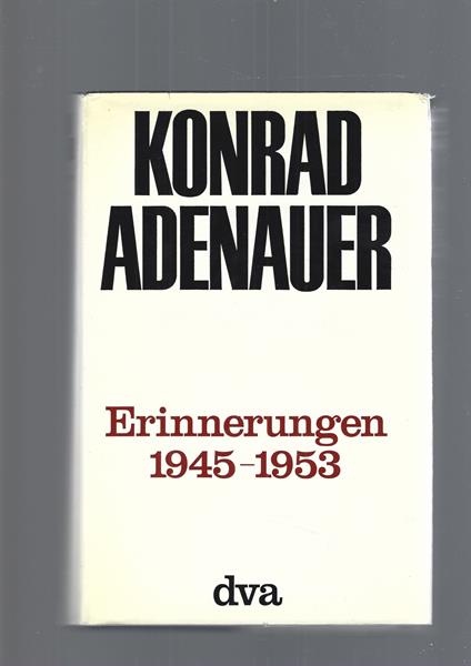 Erinnerungen 1945-1953 - copertina
