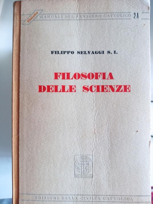 Filosofia delle scienze - copertina
