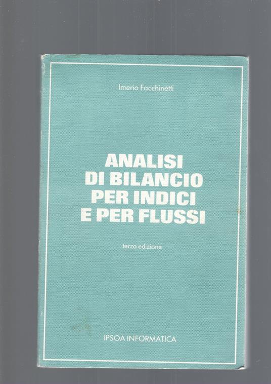 Analisi di bilancio per indici e per flussi - copertina