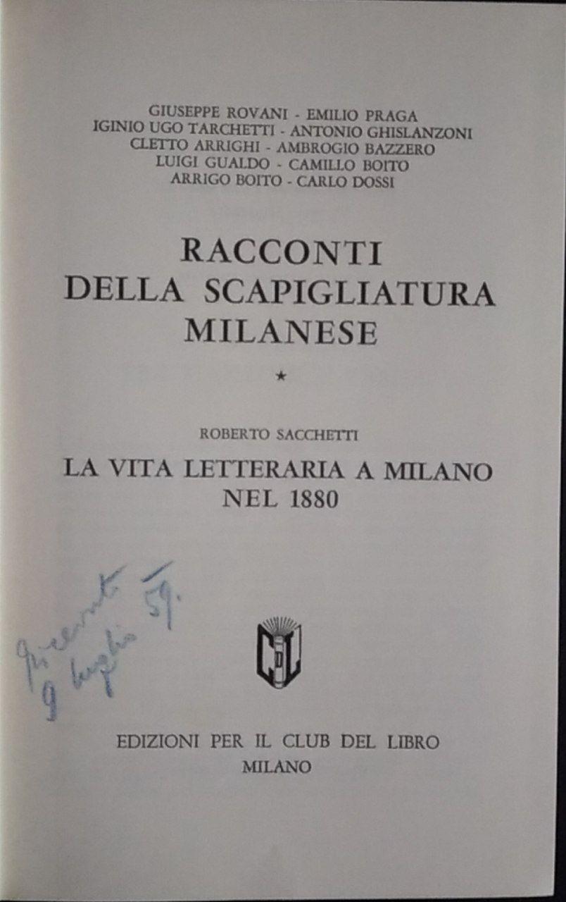 Racconti della scapigliatura milanese