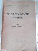 De Sacramentis in genere
