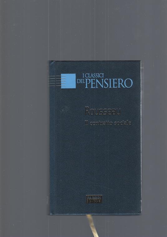 Il Contratto Sociale - Jean-Jacques Waltz - copertina