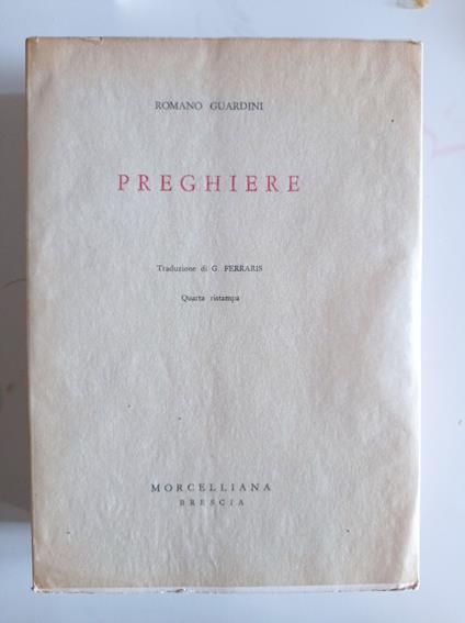 Preghiere - Romano Guardini - copertina