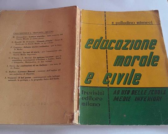 Educazione morale e civile - copertina