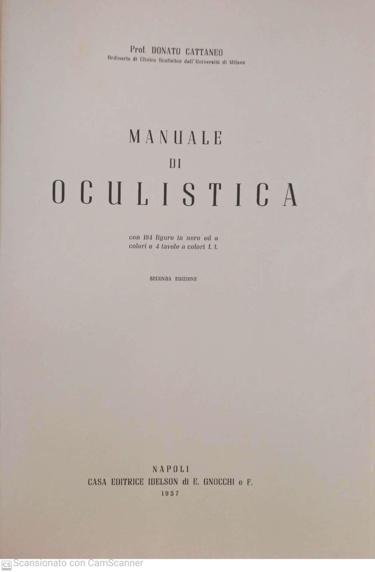 Manuale di oculistica
