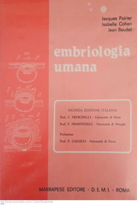 Embriologia umana - copertina
