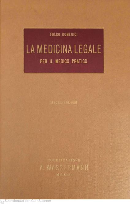 La medicina legale per il medico pratico - copertina