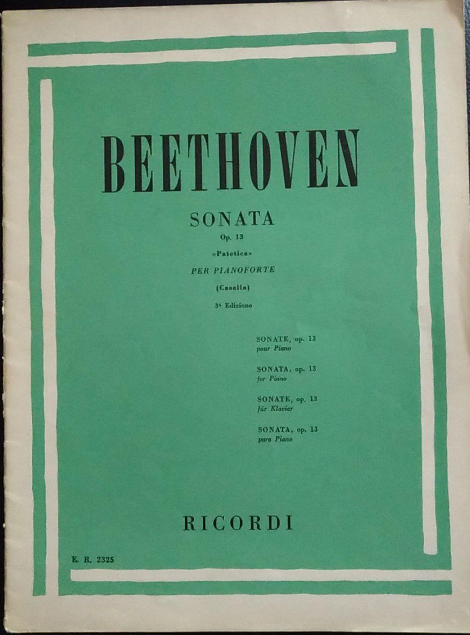 Sonata. Op. 13 "Patetica" per pianoforte