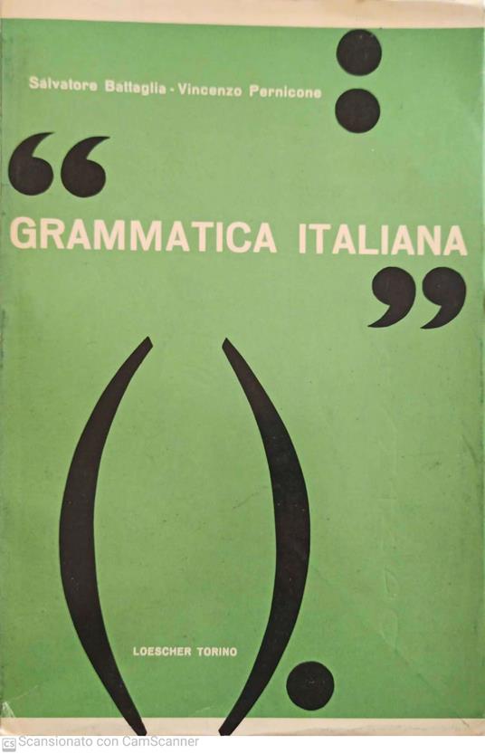 Grammatica italiana - L. Battaglia - copertina