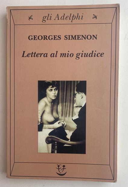 Lettera al mio giudice - Georges Simenon - copertina