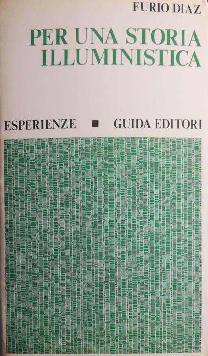 Per una storia illuministica - Furio Diaz - copertina