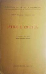Stile e critica