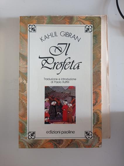 Il profeta - Kahlil Gibran - copertina