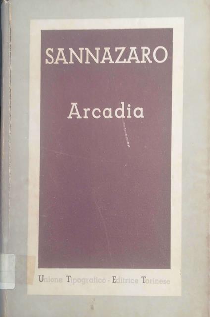 Arcadia - Jacopo Sannazaro - copertina