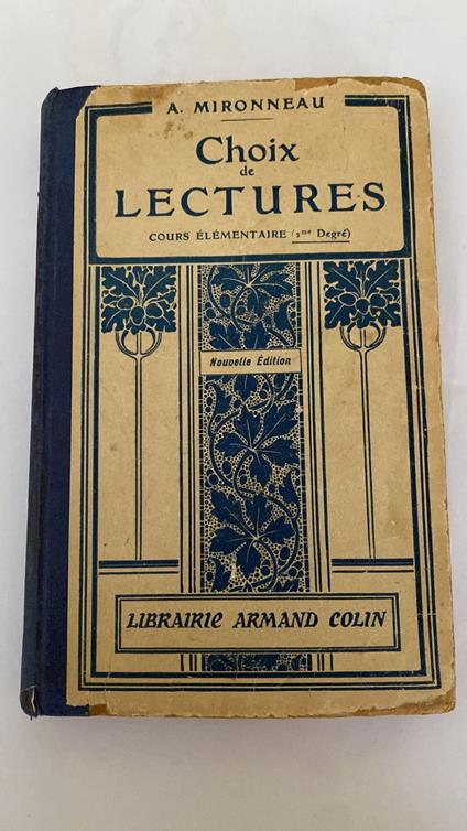 Choix de lectures - copertina