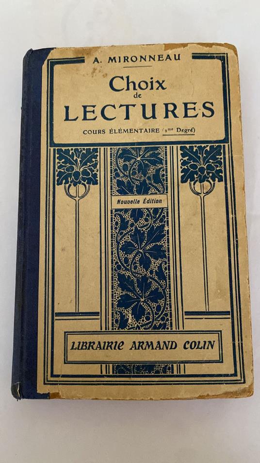 Choix de lectures - copertina