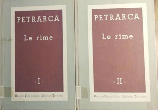 Le rime. Volumi I e II - Francesco Petrarca - copertina