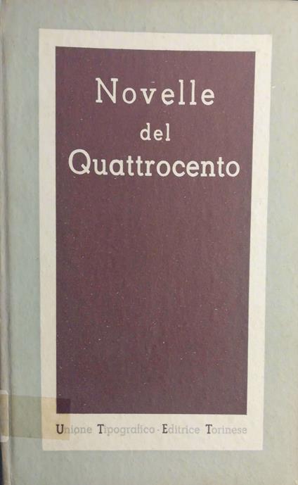 Novelle del Quattrocento - Giuseppe Fatini - copertina