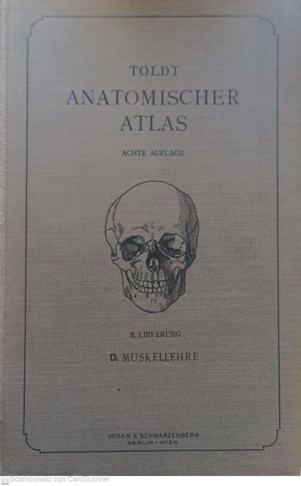 Anatomischer Atlas fur studierende und Ärzte. Muskellehre - copertina