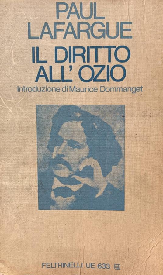 Il diritto all'ozio - Paul Lafargue - copertina