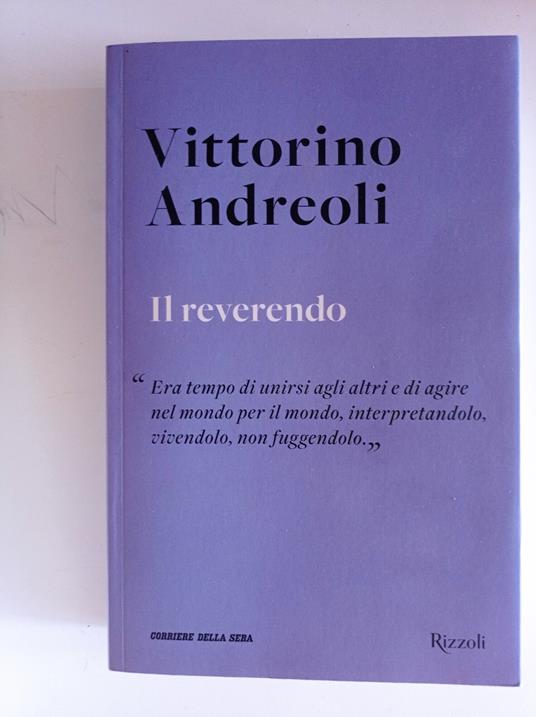 Il reverendo - Vittorino Andreoli - copertina