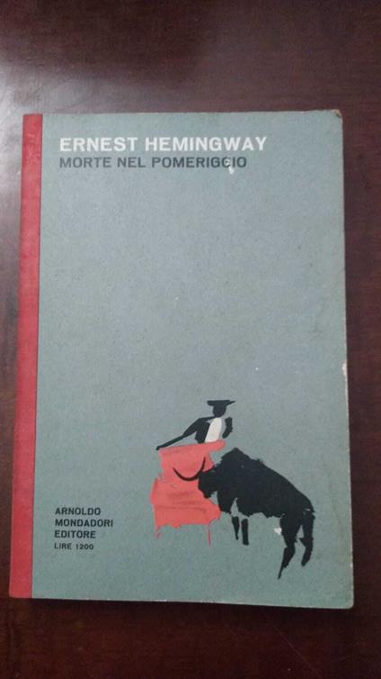 Morte nel pomeriggio - Ernest Hemingway - copertina