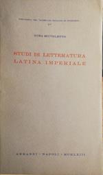 Studi di letteratura latina imperiale