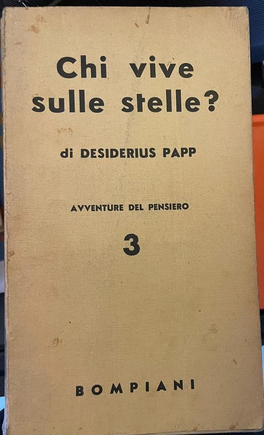 Chi vive sulle stelle? - Desiderius Papp - copertina