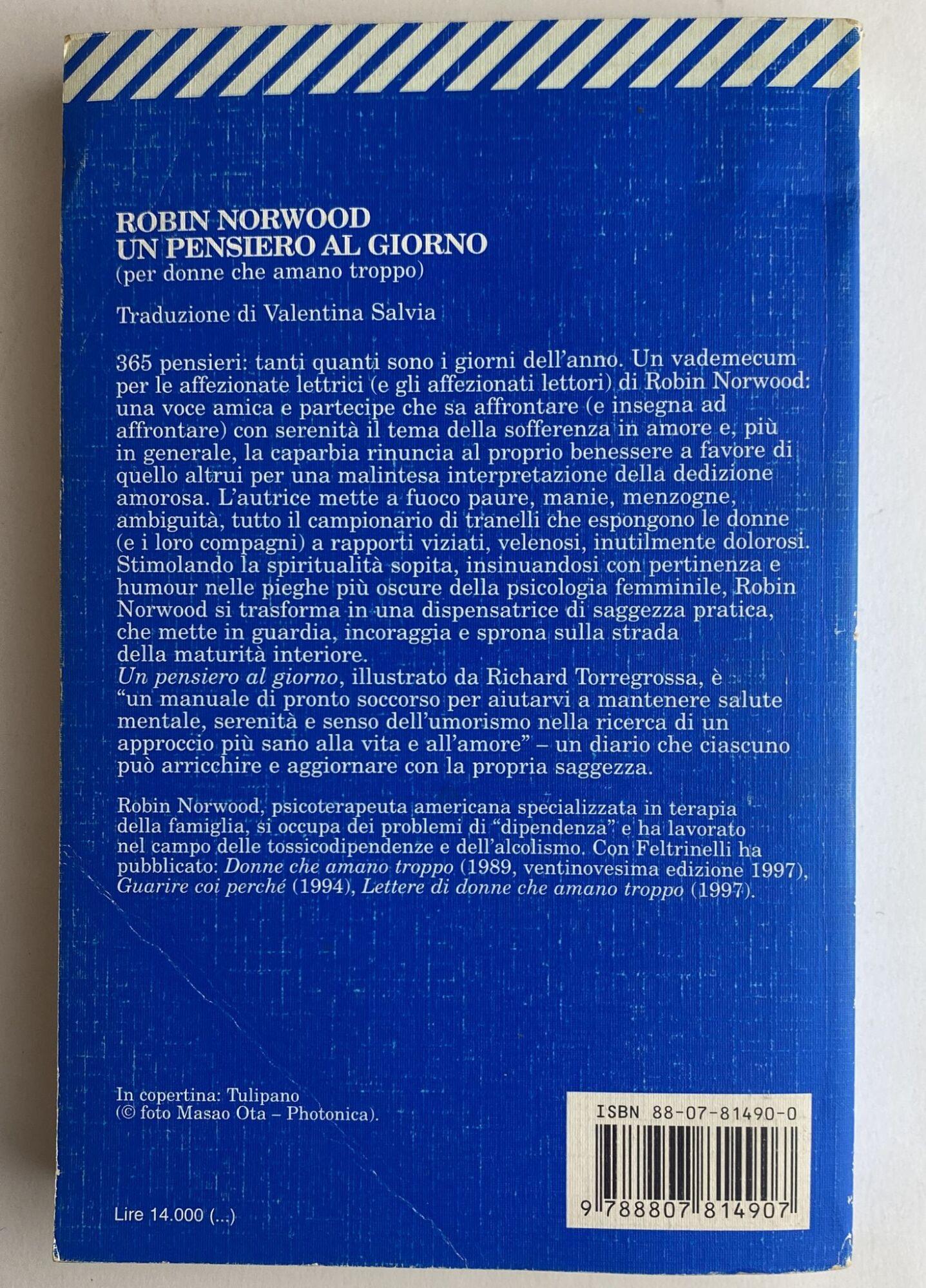 Un pensiero al giorno (per donne che amano troppo)