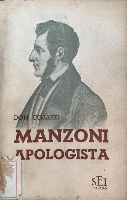 Manzoni apologista - Antonio Cojazzi - copertina