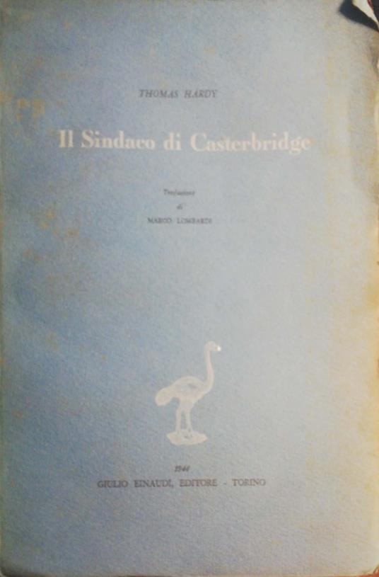 Il Sindaco di Casterbridge - Thomas Hardy - copertina