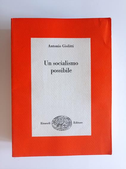 Un socialismo possibile - Antonio Giolitti - copertina