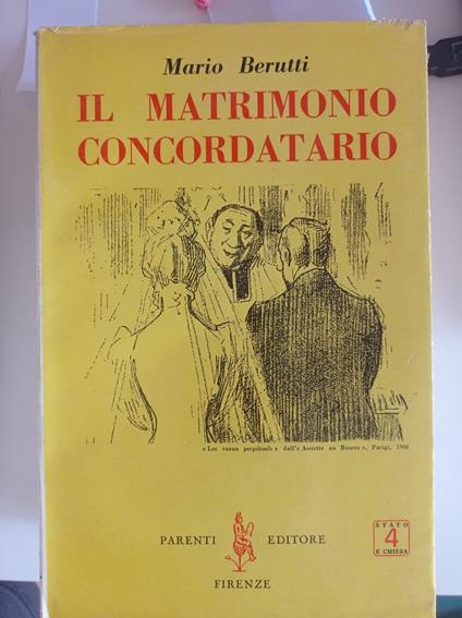 Il matrimonio concordatario - Mario Berutti - copertina