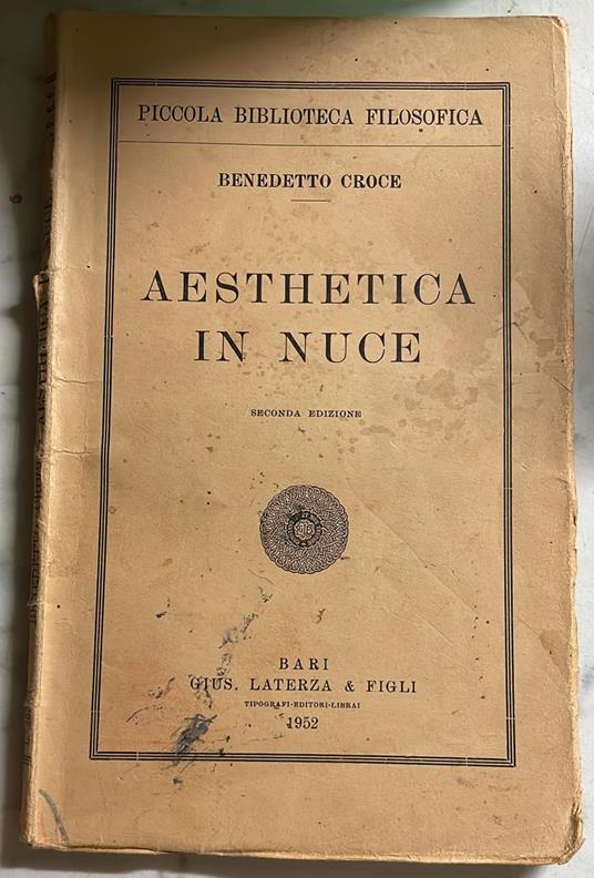 Aesthetica in nuce - Benedetto Croce - copertina
