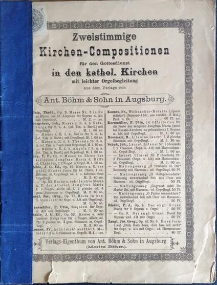 Kirchen - Compositionen fur den Gottesdienst in del kathel. Kirchen - copertina