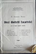 Dieci Mottetti Eucaristici a 3 voci pari sole