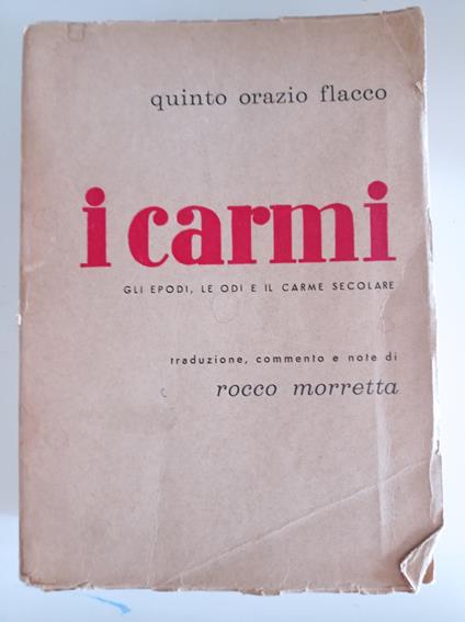 I carmi - Q. Flacco Orazio - copertina