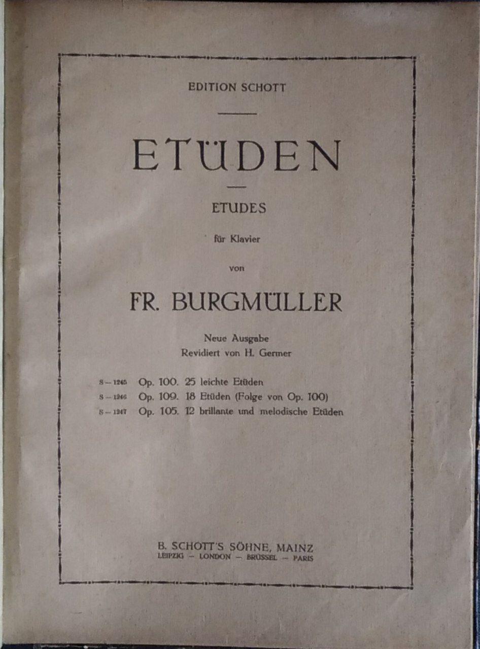 Etuden. Etudes fur Klavier
