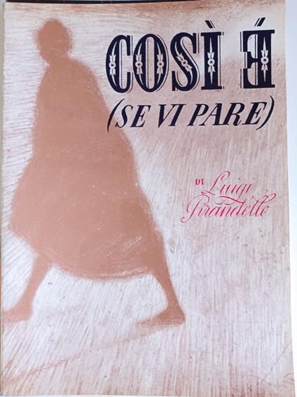 Così è (se vi pare) - Franco Zeffirelli - copertina