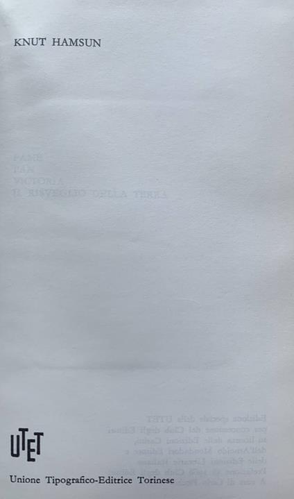 Le opere - Knut Hamsun - copertina