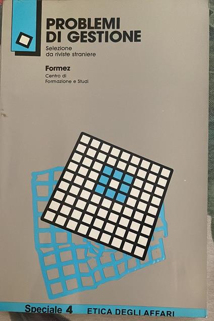 Problemi di gestione - copertina