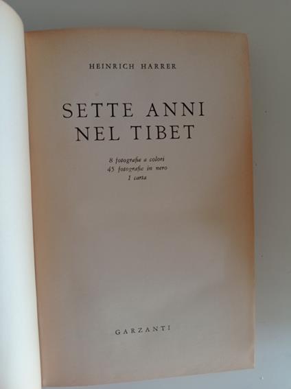 Sette anni in Tibet - Heinrich Harrer - copertina