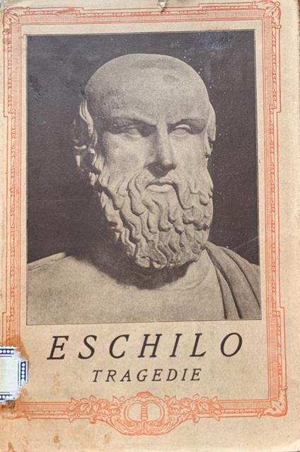 Tragedie - Eschilo - copertina