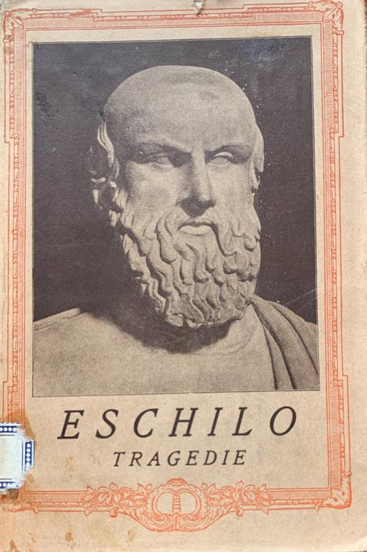 Tragedie - Eschilo - copertina