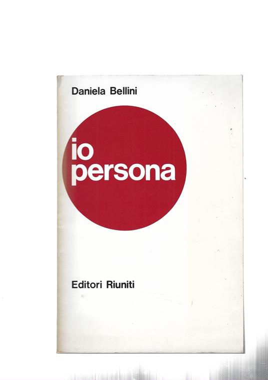 Io Persona - Daniela Bellini - copertina
