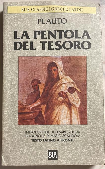 La pentola del tesoro - T. Maccio Plauto - copertina