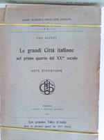 Le grandi Città italiane nel primo quarto del XX secolo